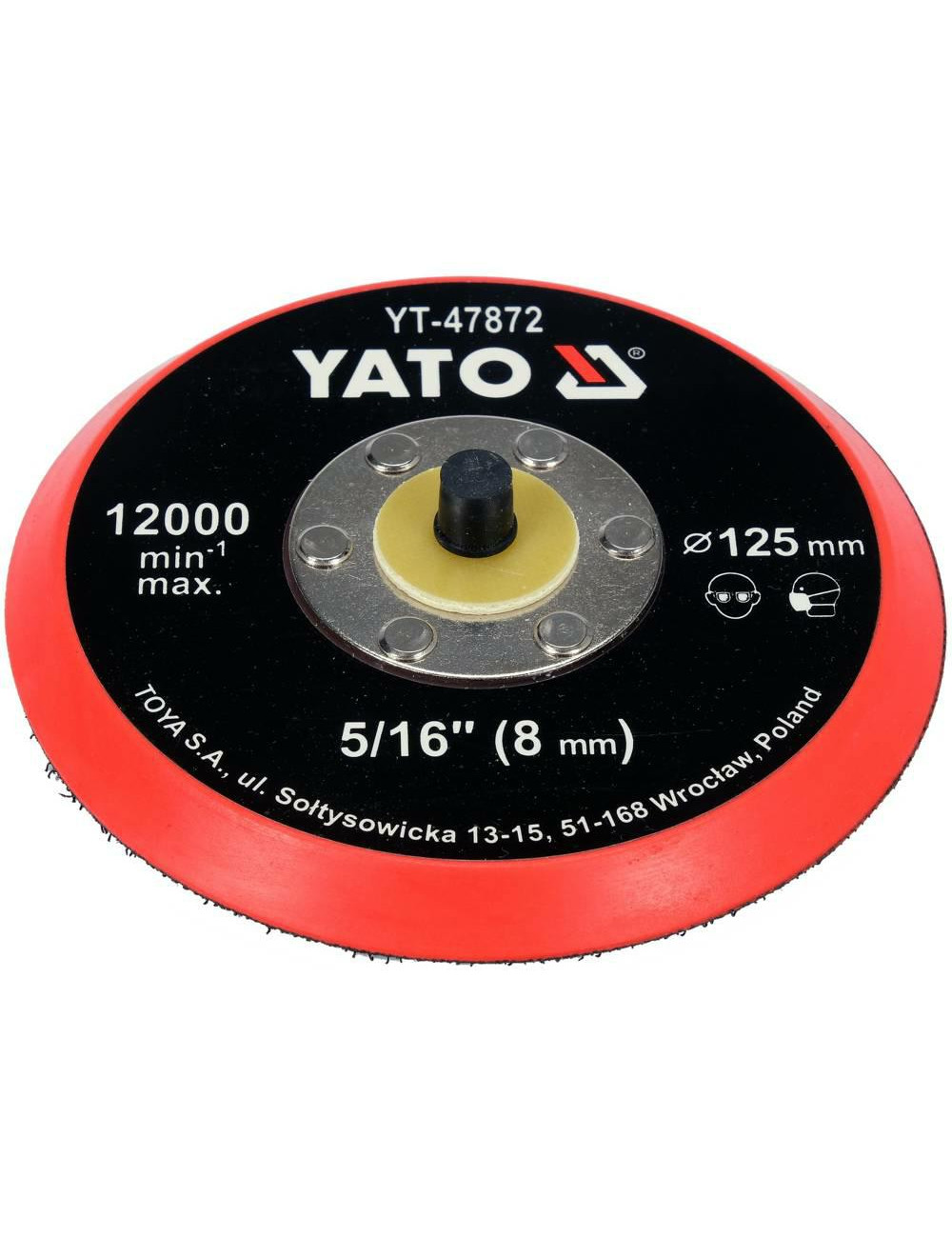 YATO DYSK TALERZ POLERSKI Z RZEPEM 125mm 5 16"