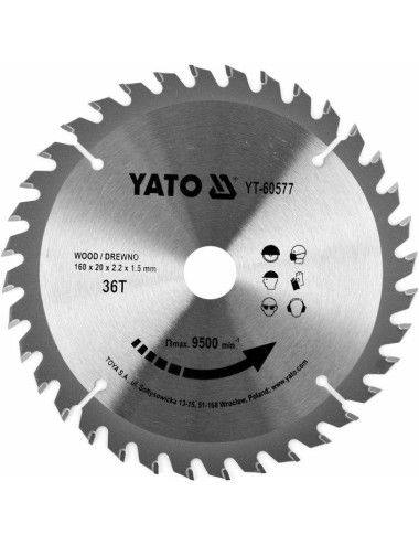 YATO PIŁA TARCZA WID. 160*36*20 60577