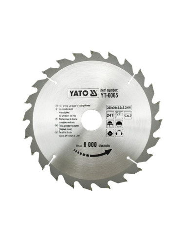 YATO PIŁA TARCZA WID. 200*24*30 6065