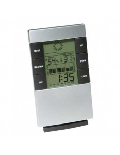 TERMOMETR / HIGROMETR WIELOFUNKCYJNY Z ZEGAREM I KALENDARZEM