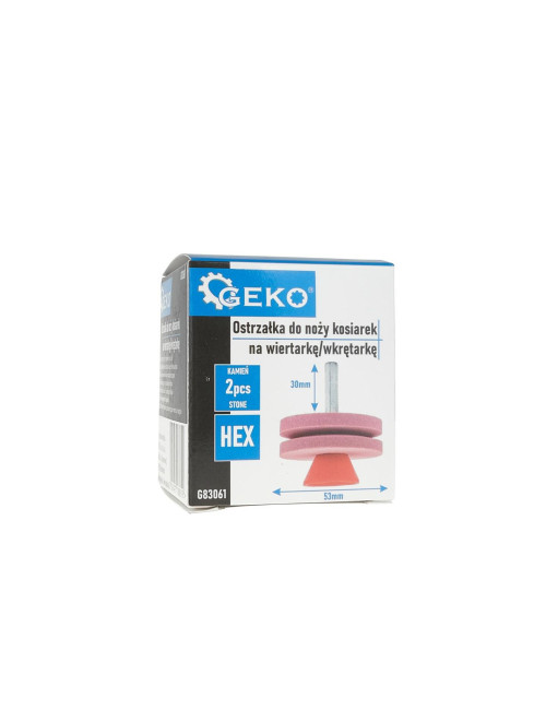 OSTRZAŁKA DO NOŻY KOSIAREK NA WIERTARKĘ 2x53mm GEKO