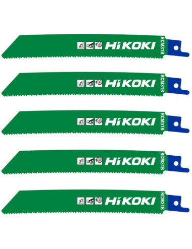HIKOKI BRZESZCZOT DO PIŁ SZABLASTYCH RCM31B WYGIĘTY 150 14TPI 150mm 5szt.