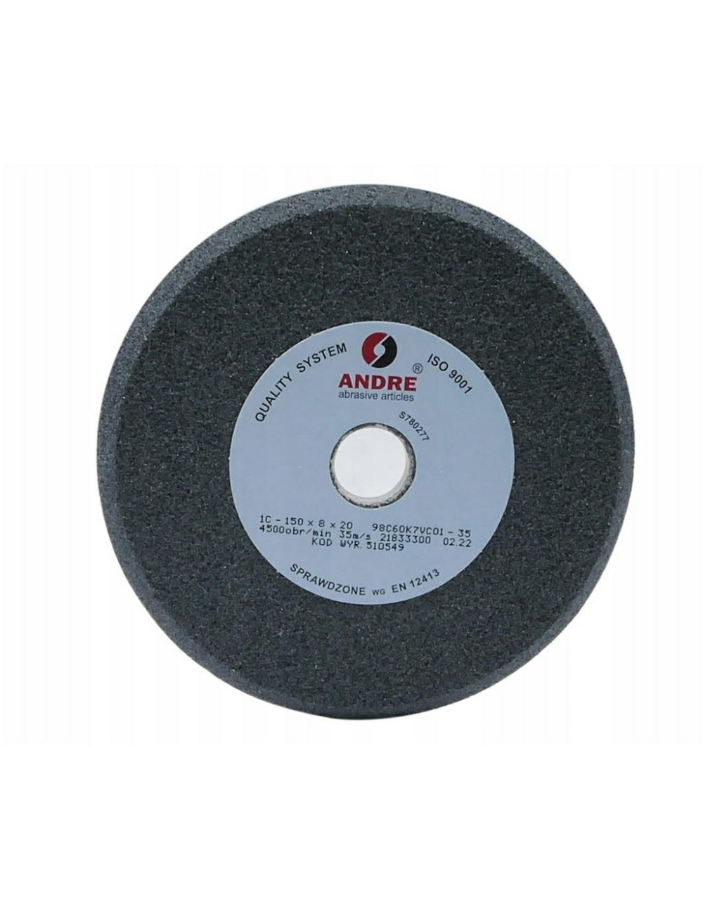 ANDRE ŚCIERNICA PROFILOWANA 150mm x 8mm x 20mm 98C60K7VC01-35 CZARNA "TYP 1C"