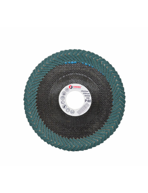 ANDRE ŚCIERNICA PACHWINOWA 125mm P60 ZUR CYRKONOWA PŁASKA