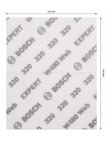 BOSCH GĄBKA ŚCIERNA P320 2szt.