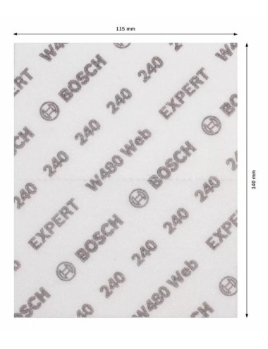 BOSCH GĄBKA ŚCIERNA P240 2szt.