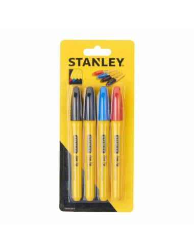 STANLEY MARKER FINE TIP 4szt. MIX