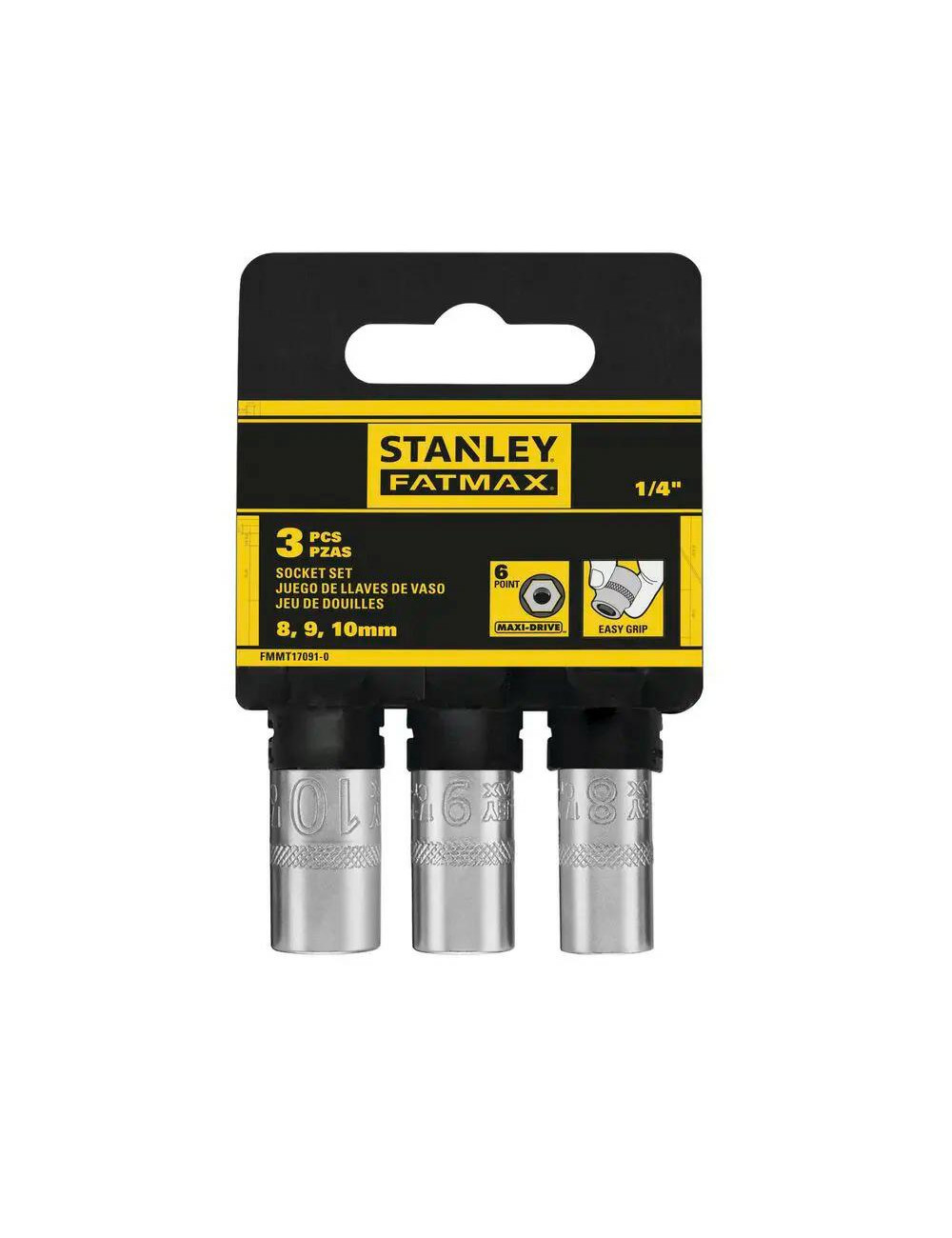 STANLEY ZESTAW NASADEK 1 4 FATMAX 8, 9, 10mm
