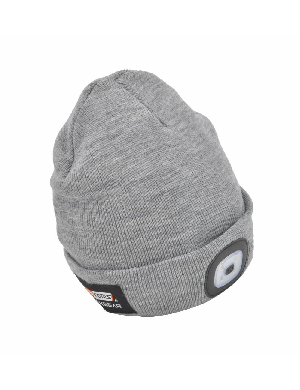AWTOOLS CZAPKA Z LAMPKĄ LED 80lm SZARA