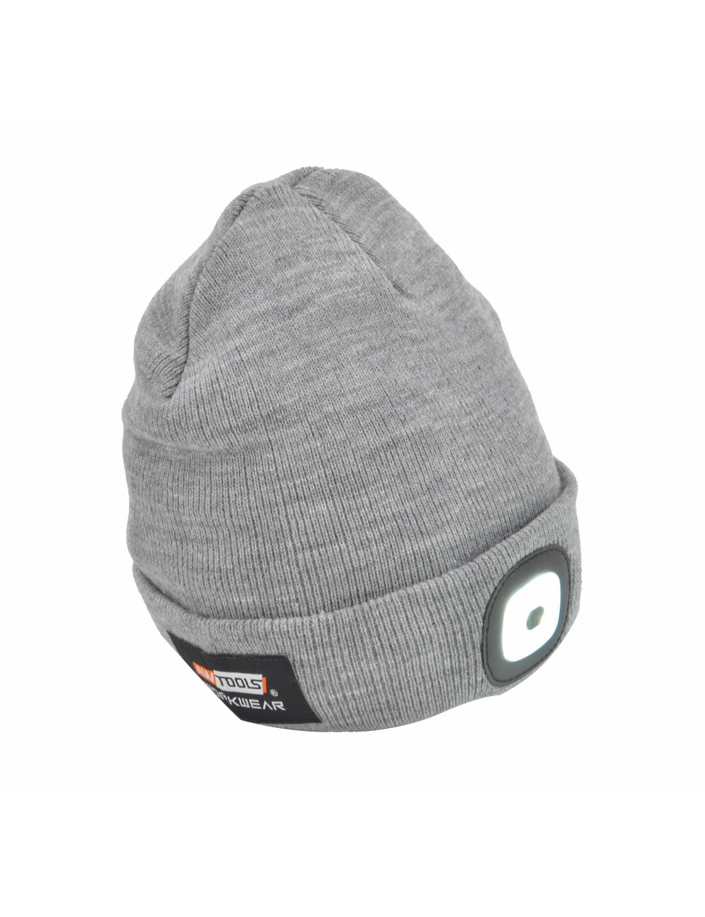 AWTOOLS CZAPKA Z LAMPKĄ LED 80lm SZARA