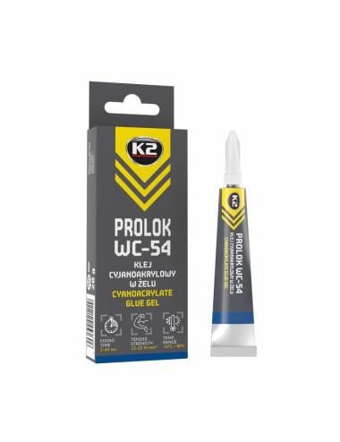 K2 PROLOK WC-54 ŻELOWY KLEJ CYJANOAKRYLOWY 20g