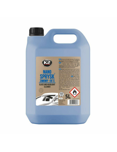 K2 PŁYN ZIMOWY DO SPRYSKIWACZY -20st NANO SPRYSK ZIMOWY 5l