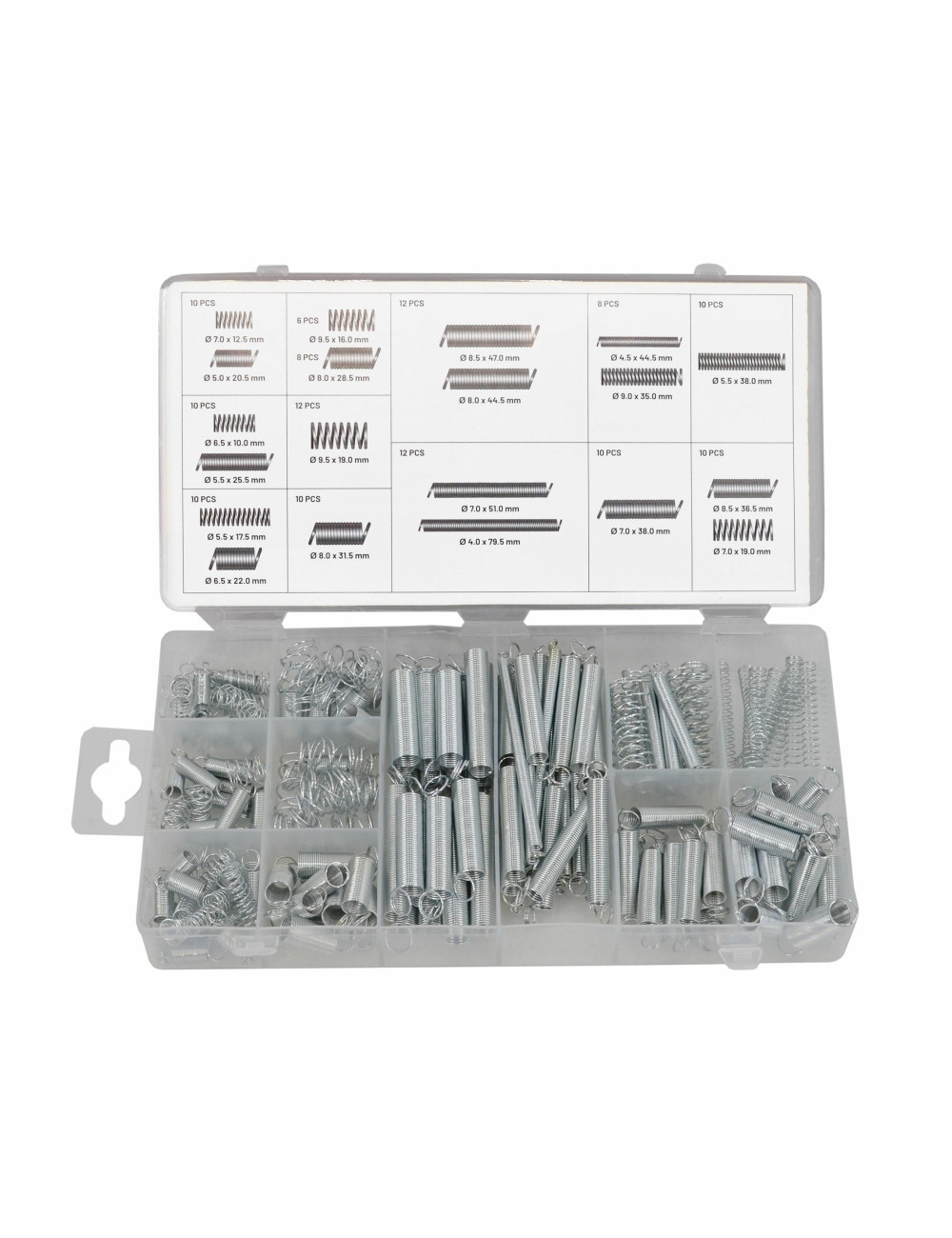 AWTOOLS SPRĘŻYNKI 200szt. MIX