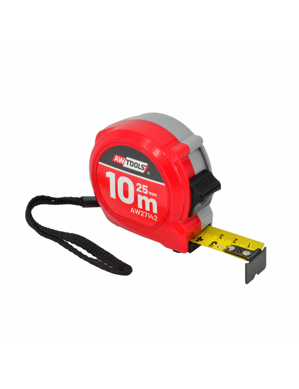 AWTOOLS MIARA ZWIJANA COMPACT 10m x 25mm ABS 2-STOP