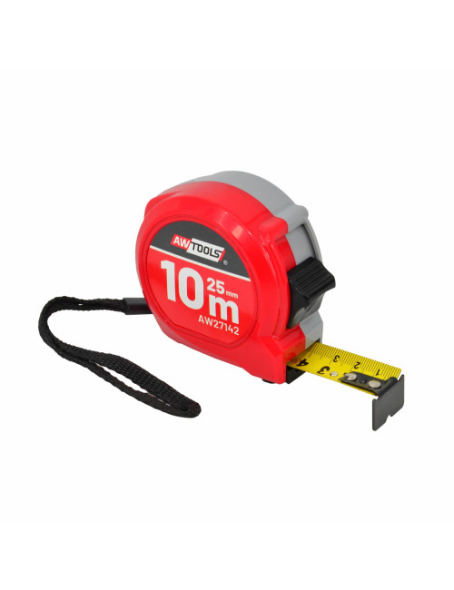 AWTOOLS MIARA ZWIJANA COMPACT 10m x 25mm ABS 2-STOP