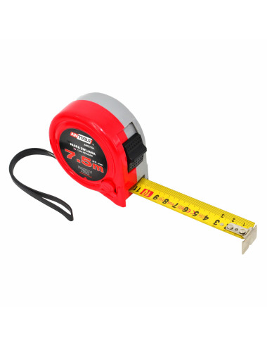 AWTOOLS MIARA ZWIJANA 7,5m x 25mm ABS 2-STOP