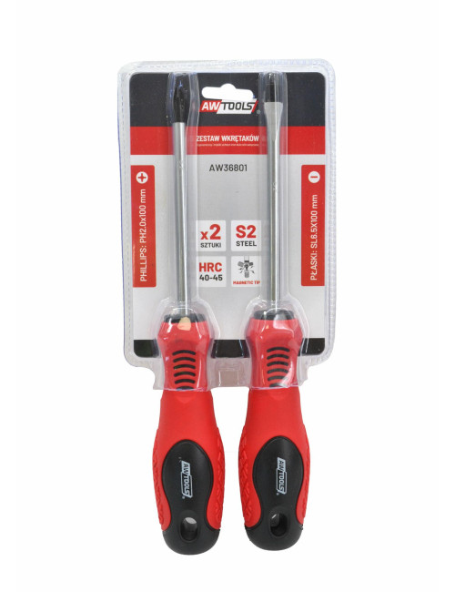 AWTOOLS ZESTAW WKRĘTAKÓW BLISTER S2 2szt.