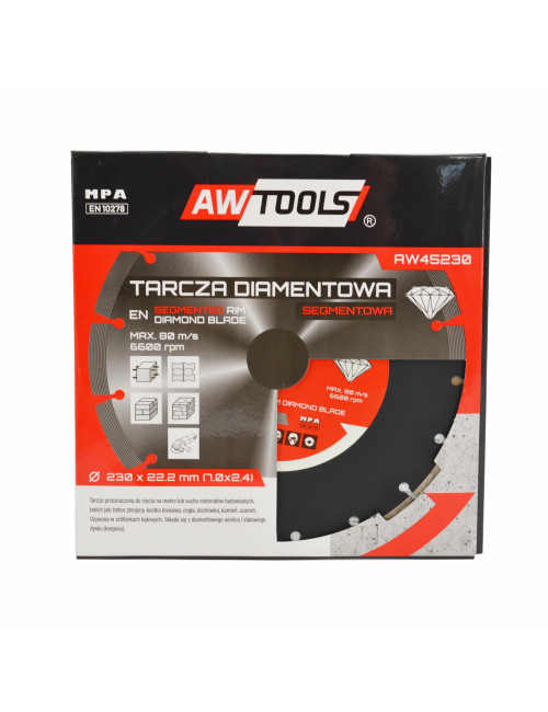 AWTOOLS TARCZA DIAMENTOWA 180x25,4 SEG.