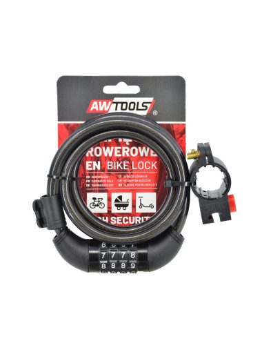 AWTOOLS ZAPIĘCIE ROWEROWE fi 10 x 120cm SZYFR