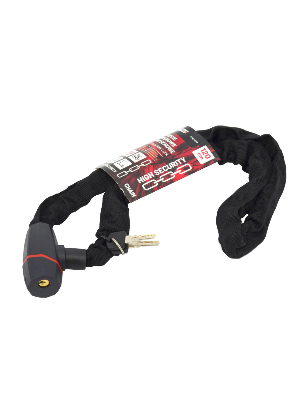 AWTOOLS ZAPIĘCIE ROWEROWE ŁAŃCUCHOWE 120cm