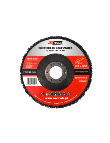 AWTOOLS ŚCIERNICA SZLIFIERSKA 125x22,22mm WŁÓKNINA