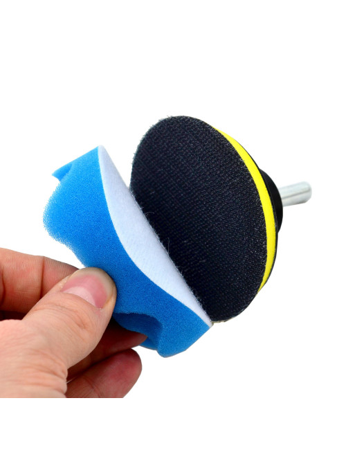 AWTOOLS GĄBKI POLERSKIE ZESTAW NA WIERTARKĘ 80mm 11szt.