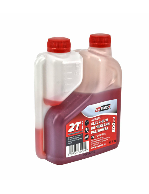AWTOOLS OLEJ 2-SUW DO MIESZANKI PALIWOWEJ 0,5L CZERWONY Z DOZOWNIKIEM