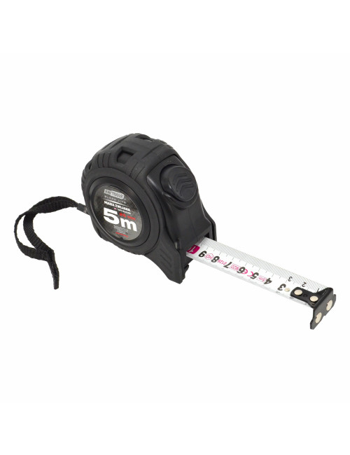 AWTOOLS MIARA ZWIJANA MAGNETYCZNA 5m x 25mm ABS 1-AUTO STOP
