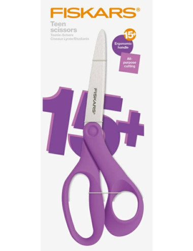 FISKARS NOŻYCZKI DLA NASTOLATKÓW 20cm FIOLETOWE