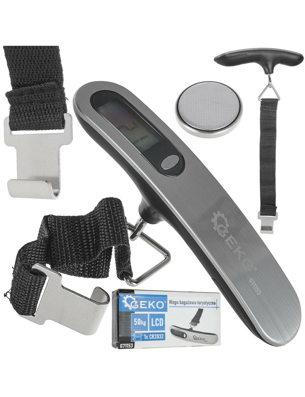 WAGA HAKOWA BAGAŻOWA TURYSTYCZNA LCD 50kg GEKO