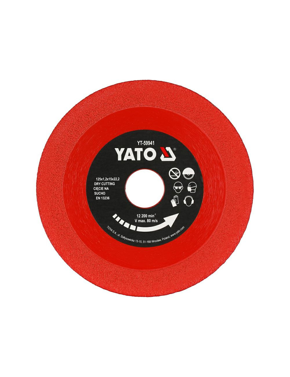 YATO TARCZA DIAMENTOWA 125mm x 22,23mm