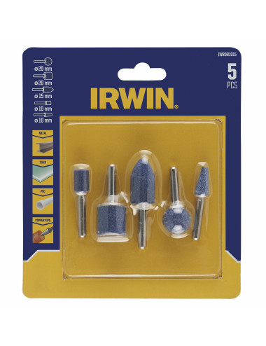 IRWIN KAMIENIE SZLIFIERSKIE KOMPLET 5szt