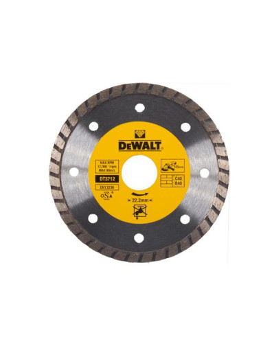 DEWALT TARCZA DIAM.TURBO 125mm