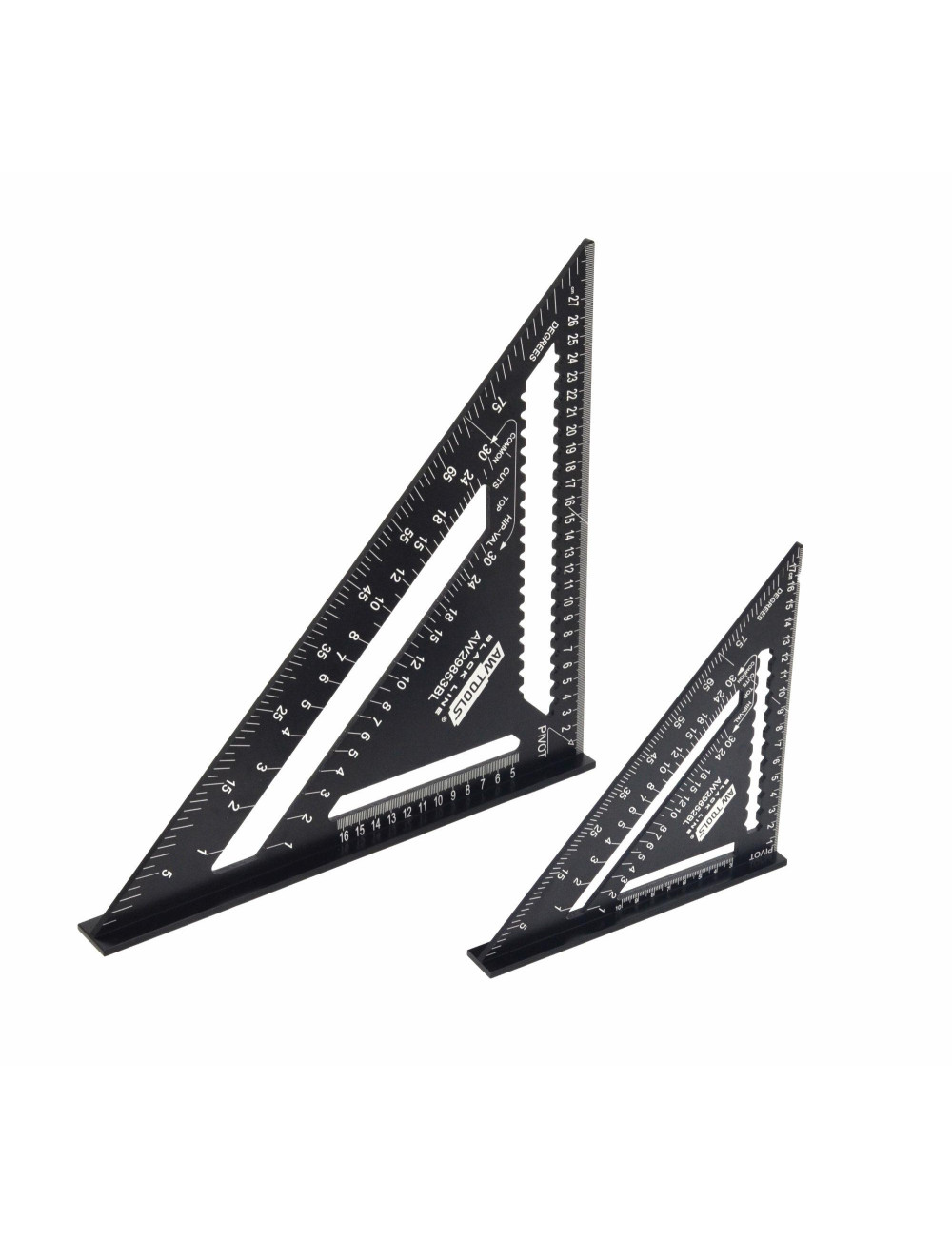 AWTOOLS KĄTOWNIK STOLARSKI ALUMINIOWY 7" BLACK LINE