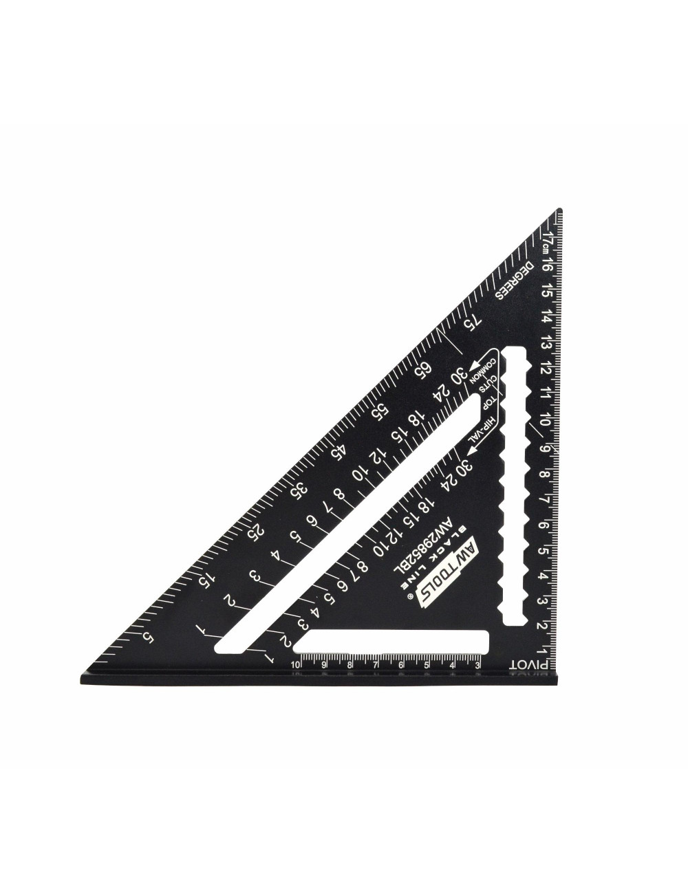 AWTOOLS KĄTOWNIK STOLARSKI ALUMINIOWY 7" BLACK LINE