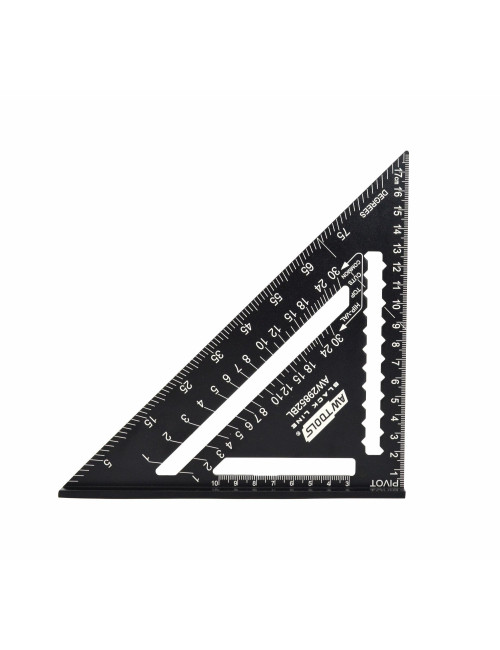 AWTOOLS KĄTOWNIK STOLARSKI ALUMINIOWY 7" BLACK LINE