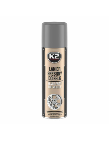 K2 LAKIER DO MALOWANIA FELG 500ML SREBRNY