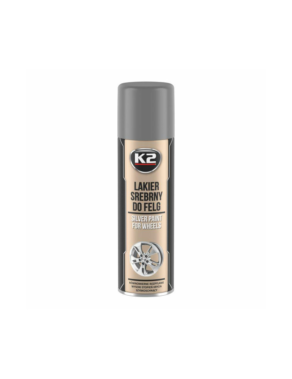 K2 LAKIER DO MALOWANIA FELG 500ML SREBRNY