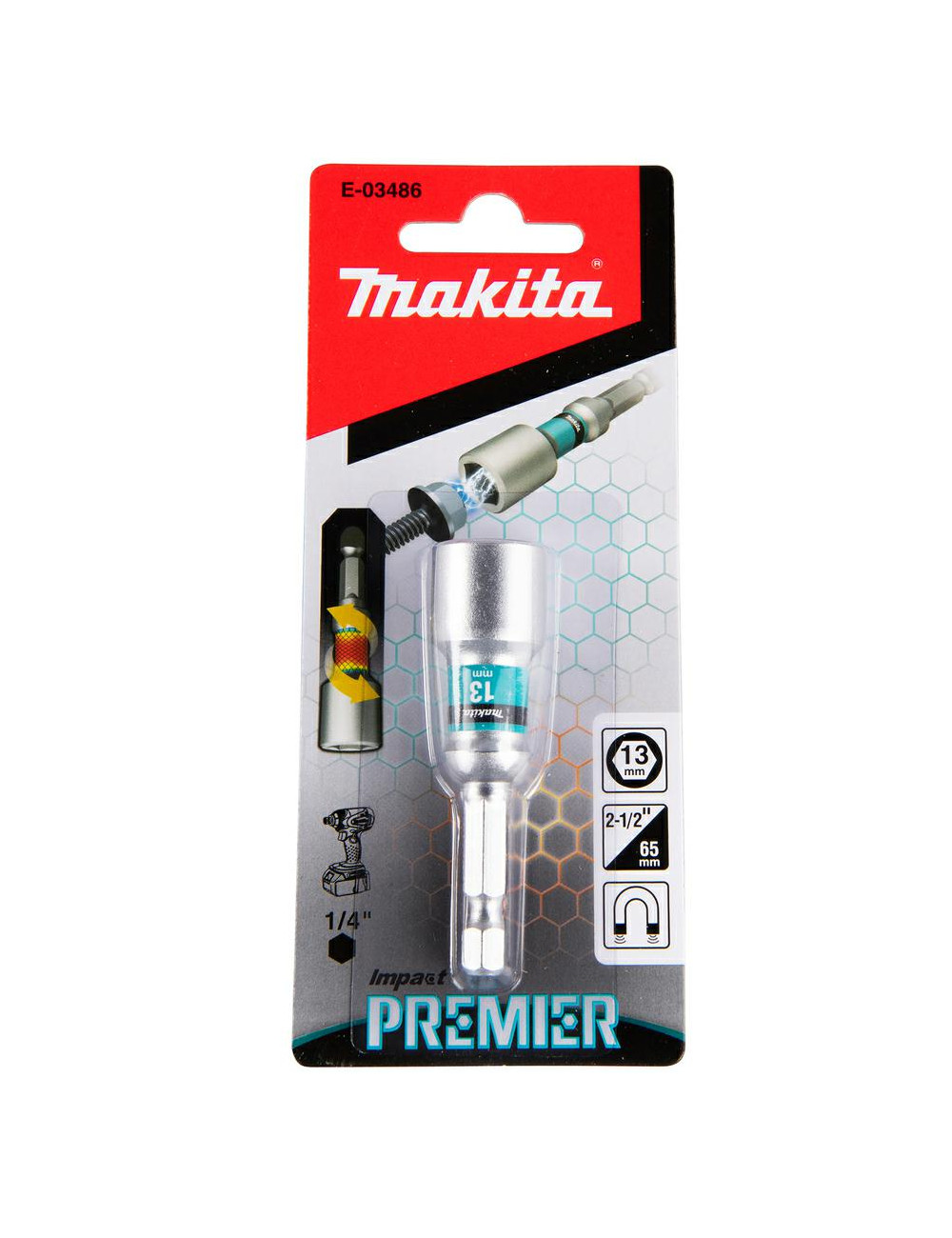 MAKITA UDAROWA NASADKA MAGNETYCZNA 1/4" HEX 13x65mm IP