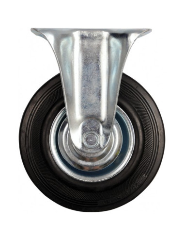 VOREL KOŁO STAŁE Z CZARNĄ GUMĄ 125mm
