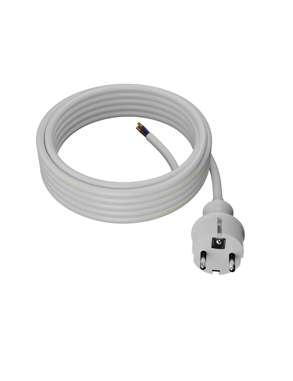 AWTOOLS PRZEWÓD Z WTYCZKĄ 1,5m 3x1,5 BIAŁYH05VV-F