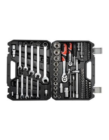 YATO ZESTAW KLUCZY   82el  1/2" / 1/4"