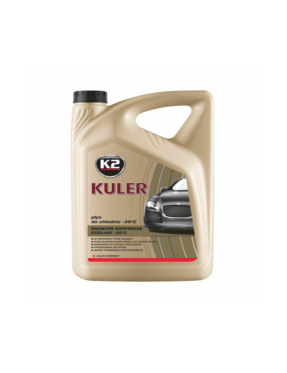 K2 PŁYN DO CHŁODNIC KULER -35C 5L CZERWONY