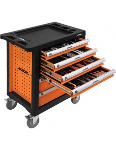 STHOR SZAFKA WARSZTATOWA 6-SZUFLAD + 302szt. 12 WKŁADEK