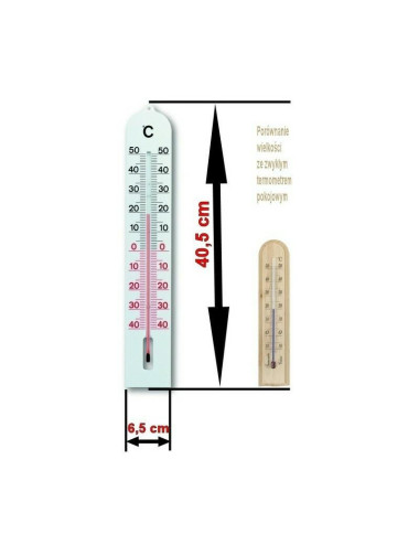 TERMOMETR POKOJOWY PLASTIKOWY 66x405 DUŻY