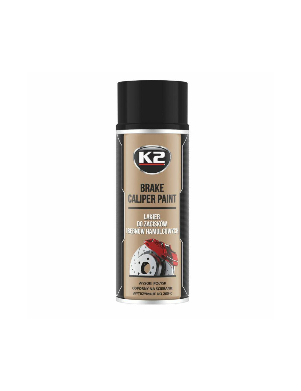 K2 LAKIER BRAKE CALIPER SPRAY - CZARNY 400ml