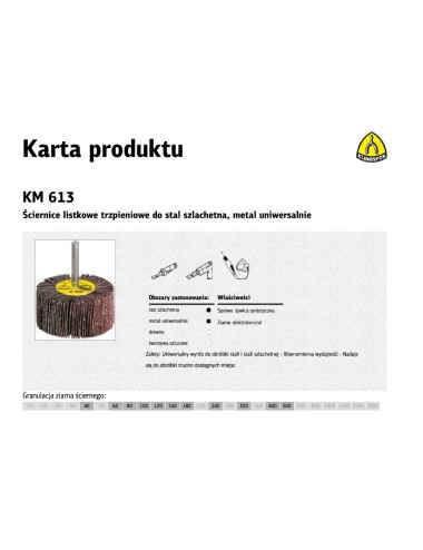 KLINGSPOR ŚCIERNICA LT.60*30*6 P120 KM613