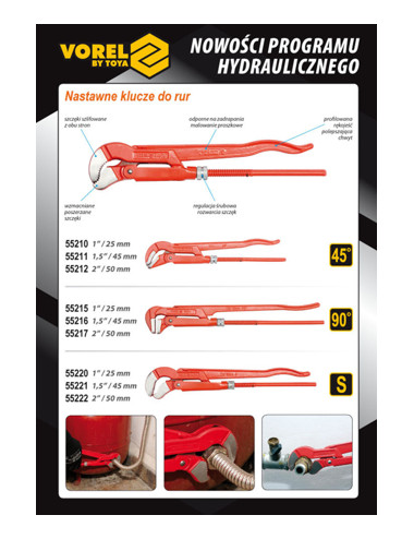 VOREL KLUCZ DO RUR NAST 1" (45`)