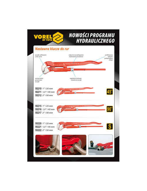 VOREL KLUCZ DO RUR NAST 1" (45`)