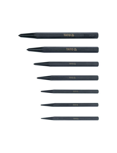 YATO PUNKTAKI DO ZNAKOWANIA MATERIAŁU KOMPLET 7szt.